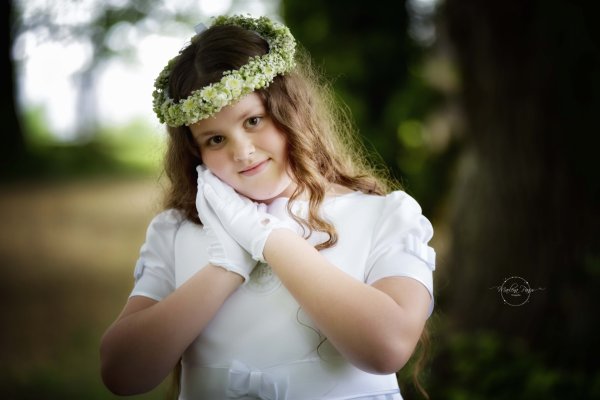 Deszczowy plener komunijny